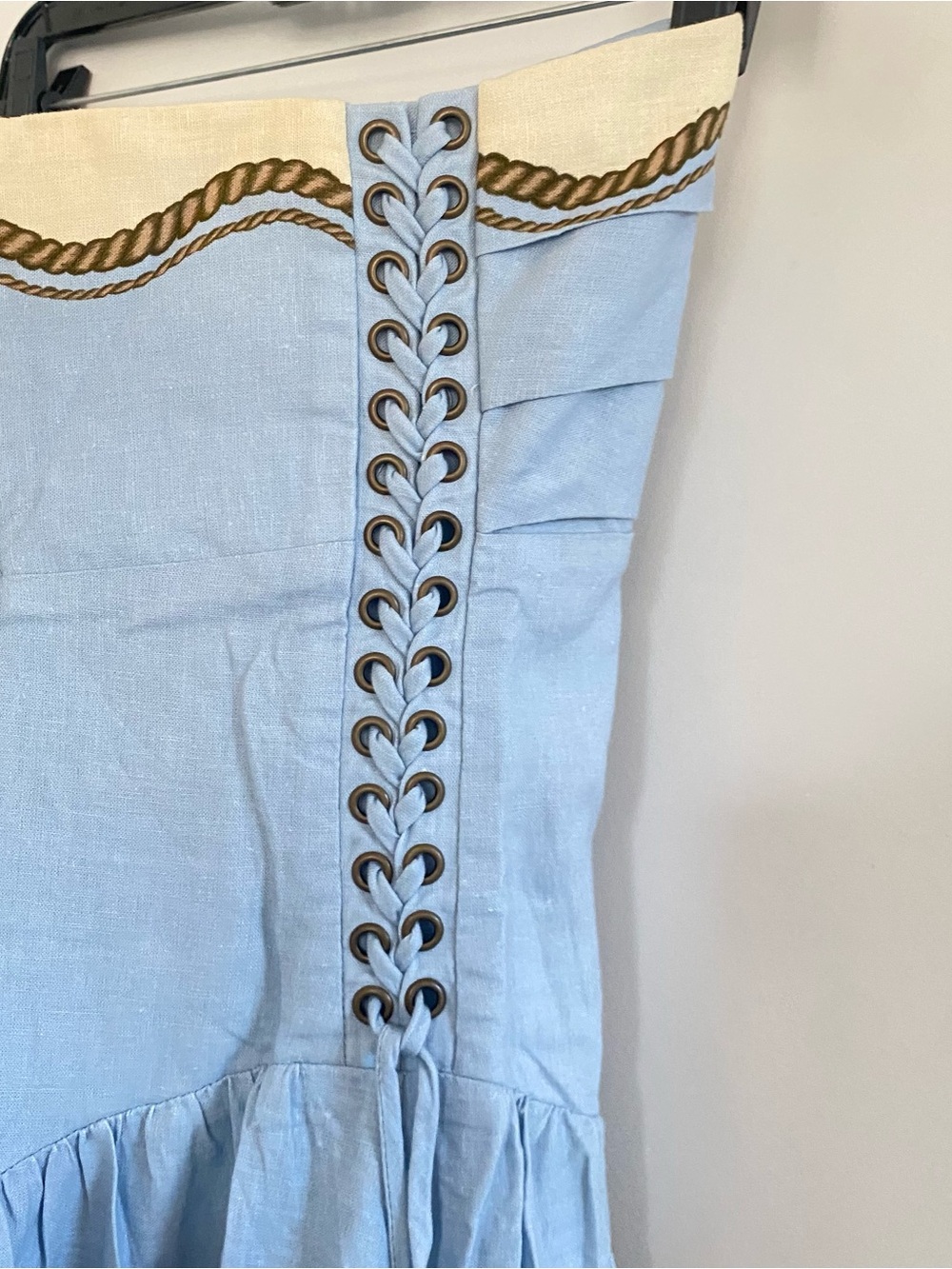 Anthropologie Farm Rio Souvenir Strapless Midi Dress Sz L NWT - Picture 7 of 9